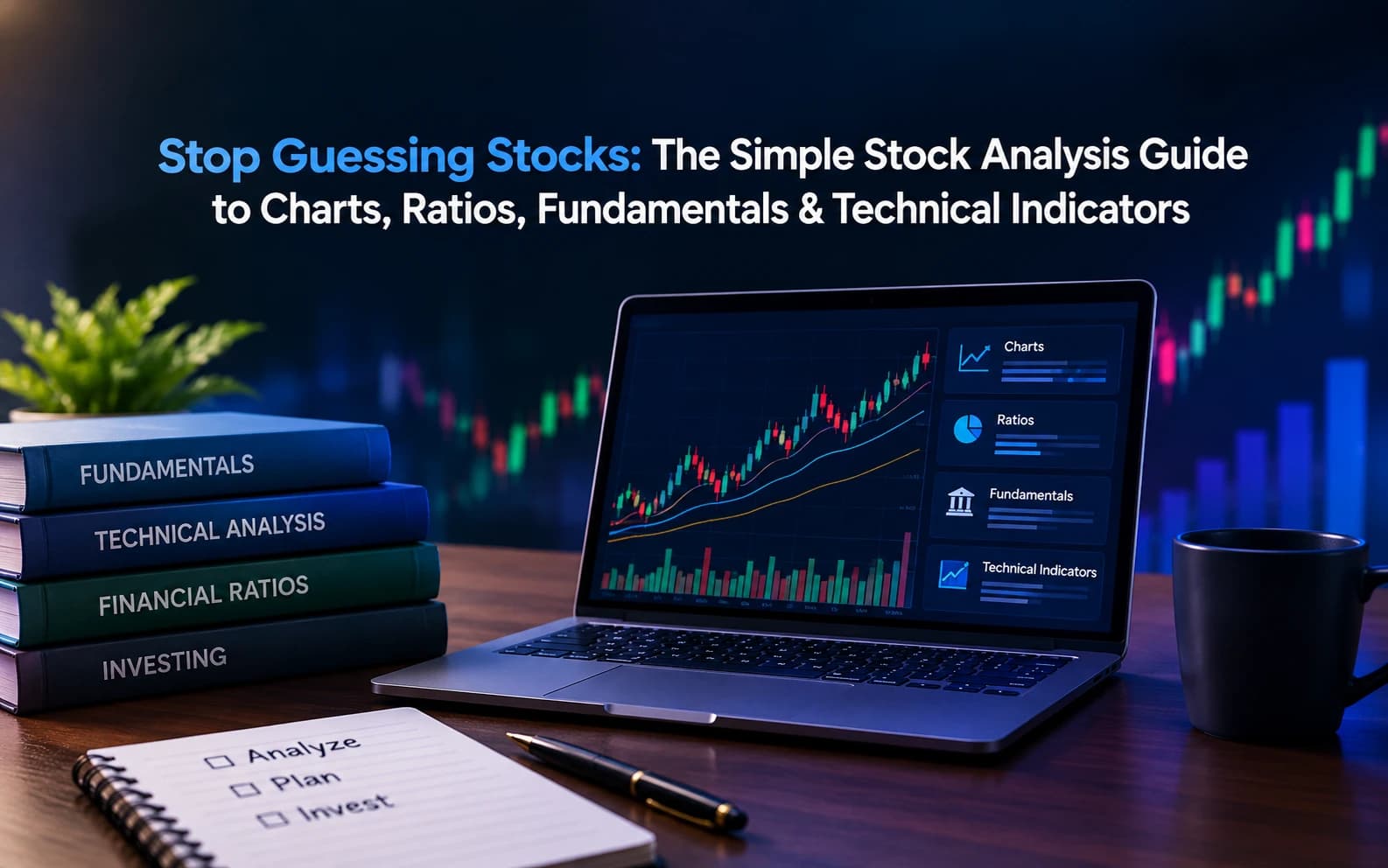 Stop Guessing Stocks: The Simple Stock Analysis Guide to Charts, Ratios, Fundamentals & Technical Indicators